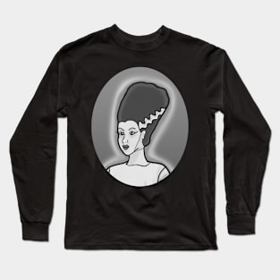 Frankenstein's Bride (Black and White) Long Sleeve T-Shirt